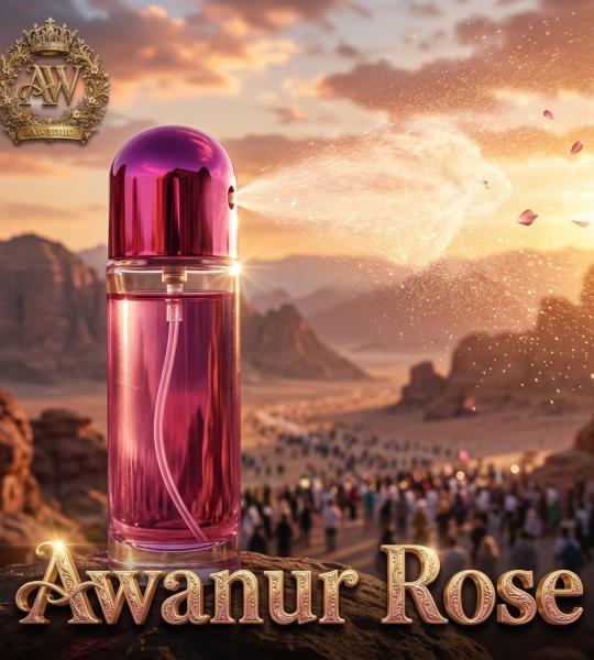 Awanur Rose Fresh Perfume 30ML | Premium Long-Lasting Rose Fragrance